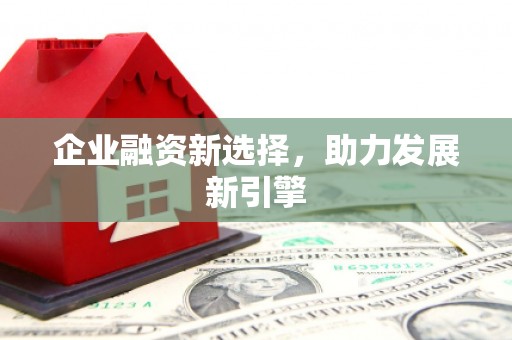 梨树县企业融资新选择，助力发展新引擎