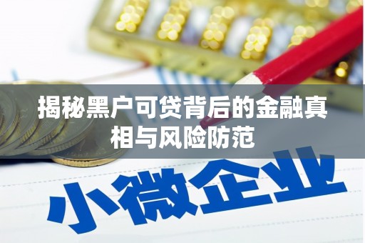 梨树县揭秘黑户可贷背后的金融真相与风险防范