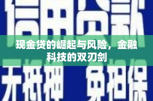 梨树县现金贷的崛起与风险，金融科技的双刃剑