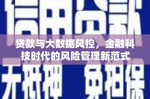 梨树县贷款与大数据风控，金融科技时代的风险管理新范式