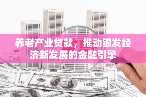 梨树县养老产业贷款，推动银发经济新发展的金融引擎