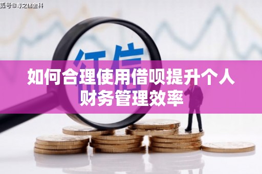 梨树县如何合理使用借呗提升个人财务管理效率