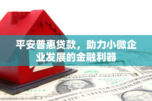 梨树县平安普惠贷款，助力小微企业发展的金融利器