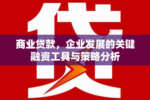 梨树县商业贷款，企业发展的关键融资工具与策略分析