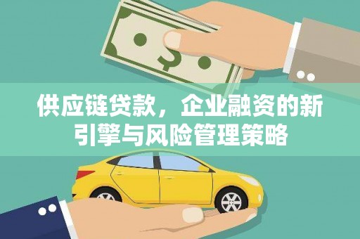 梨树县供应链贷款，企业融资的新引擎与风险管理策略