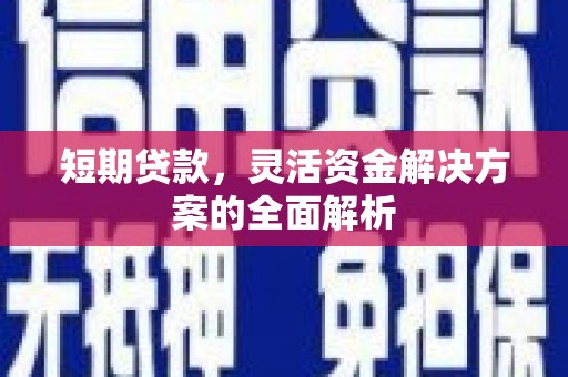 梨树县短期贷款，灵活资金解决方案的全面解析