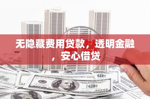 梨树县无隐藏费用贷款，透明金融，安心借贷