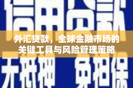 梨树县外汇贷款，全球金融市场的关键工具与风险管理策略