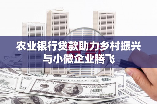 梨树县农业银行贷款助力乡村振兴与小微企业腾飞