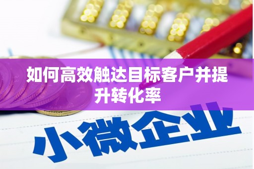 梨树县如何高效触达目标客户并提升转化率